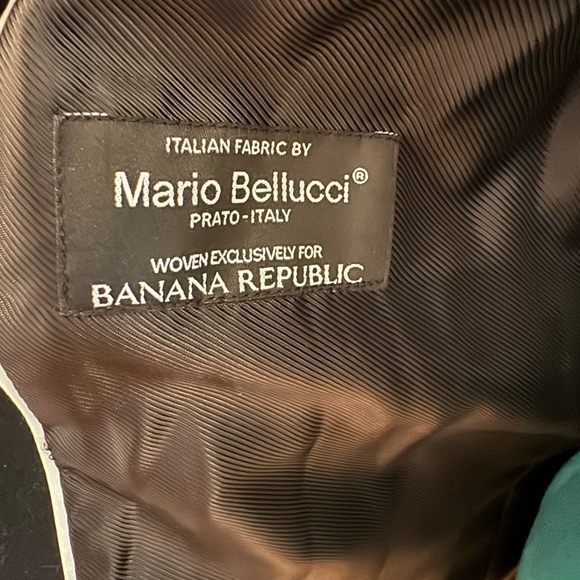 Banana Republic Black Wool Mid Length Wrap Trench Coat size M women’s - Picture 5 of 5